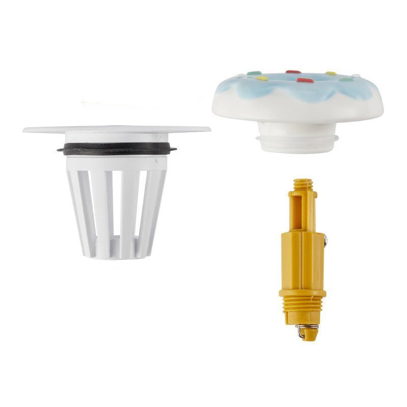 Universal Ceramic Donut Pop-Up Drain Stopper, Anti-Clog & Odor-Free