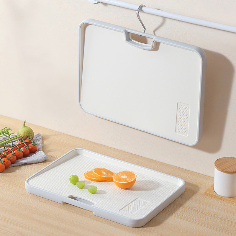 Double-Sided Non-Slip Cutting Board with Sloped Juice Groove