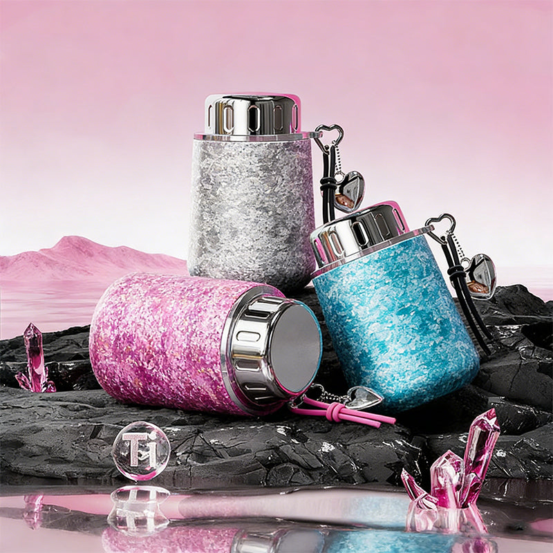 Pure Titanium Mini Thermos Bottle for Daily Carry