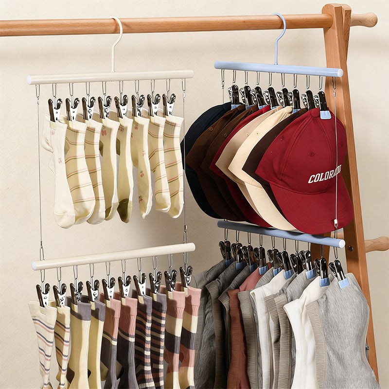 Stainless Steel Double-Layer Drying Rack | No-Mark Organizer for Hats & Intimates