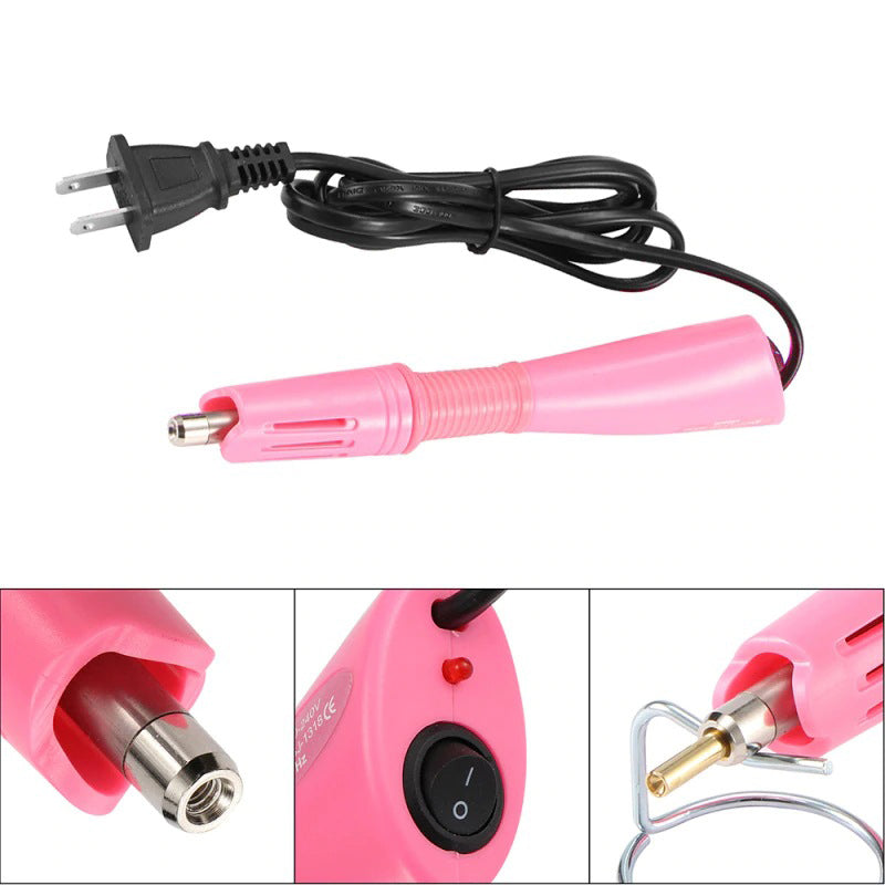 Portable DIY Rhinestone Applicator with Interchangeable Tips