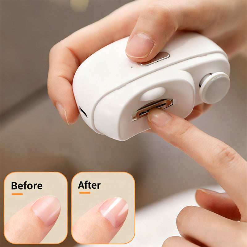 Quiet Electric Nail Clipper for Kids & Adults with Safety Lock