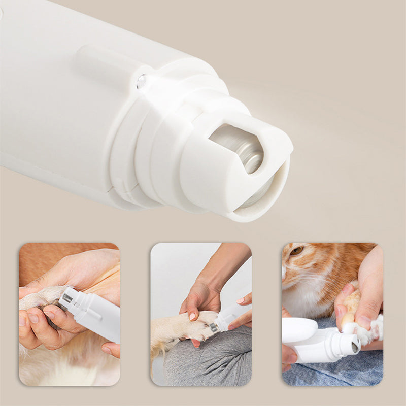 Professional Pet Nail Clipper Grinder with LED Light & Digital Display