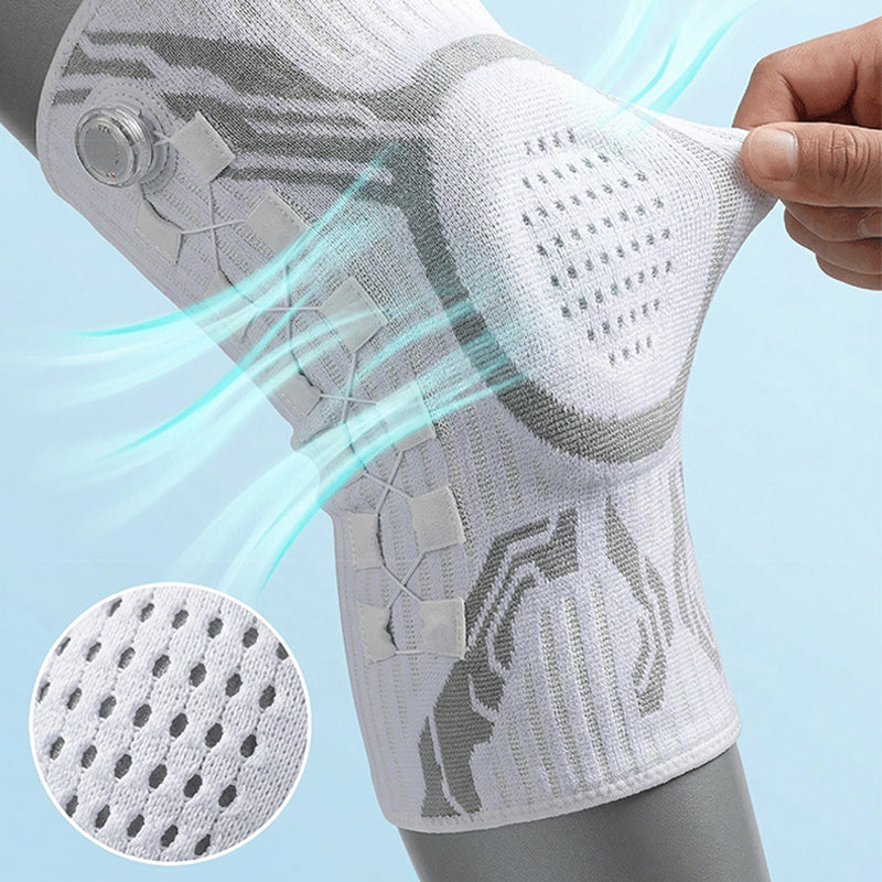 Dial Adjustable Knee Brace with Silicone Cushion Support