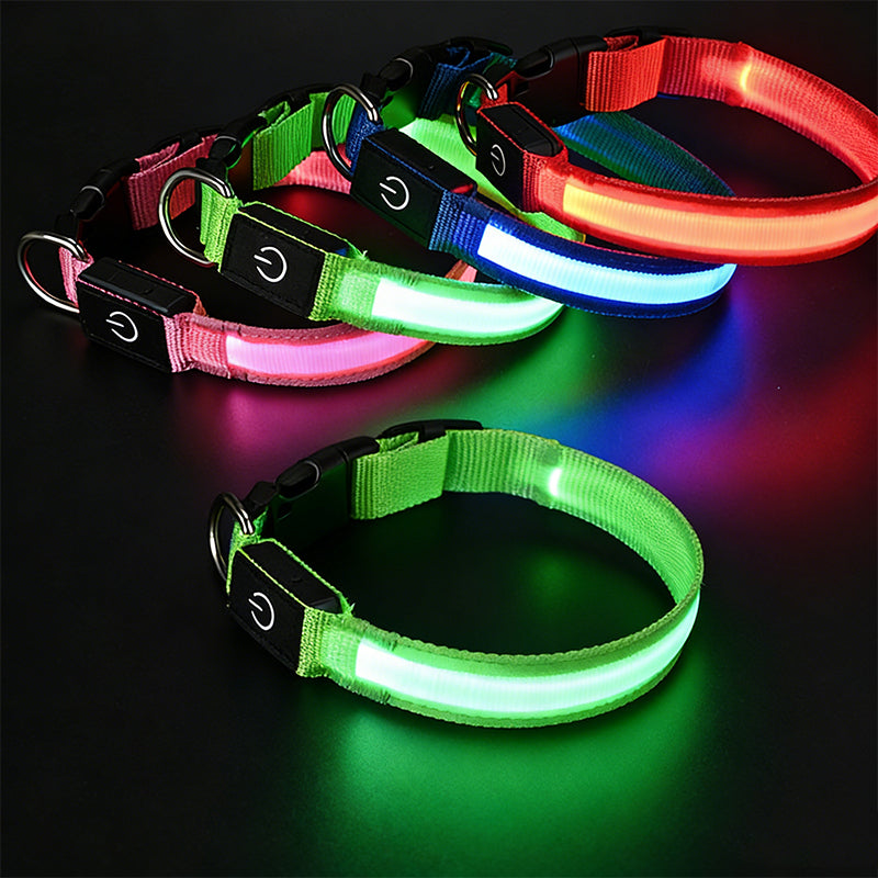 High-Visibility Waterproof LED Glow Collar