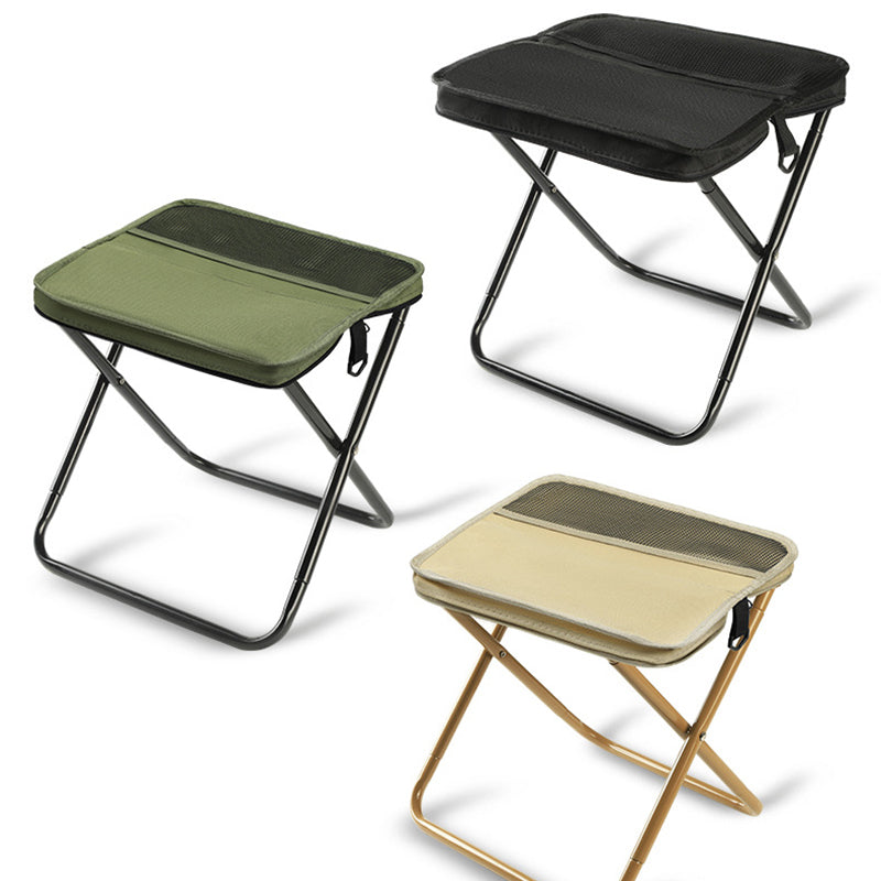 Portable Folding Stool with Backpack Design