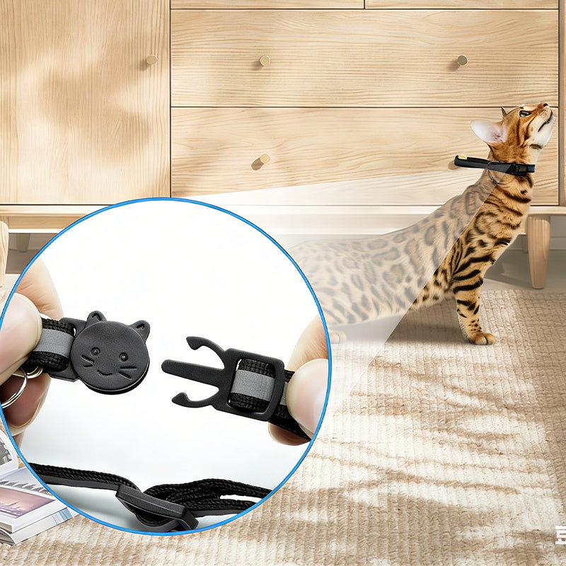 Reflective Waterproof Pet Tracking Collar for AirTag