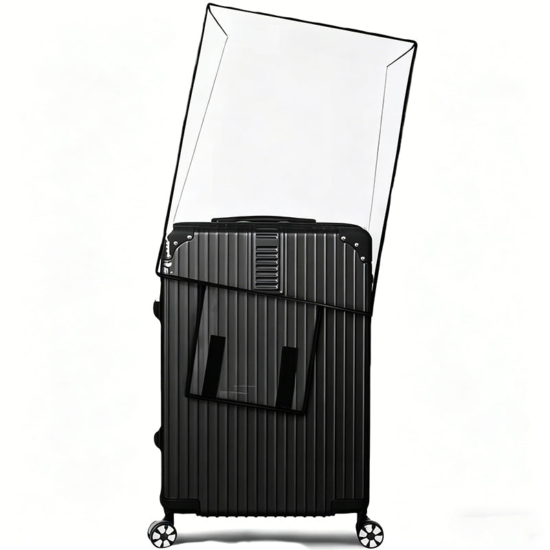 Full Coverage Transparent Luggage Cover with Handle Openings