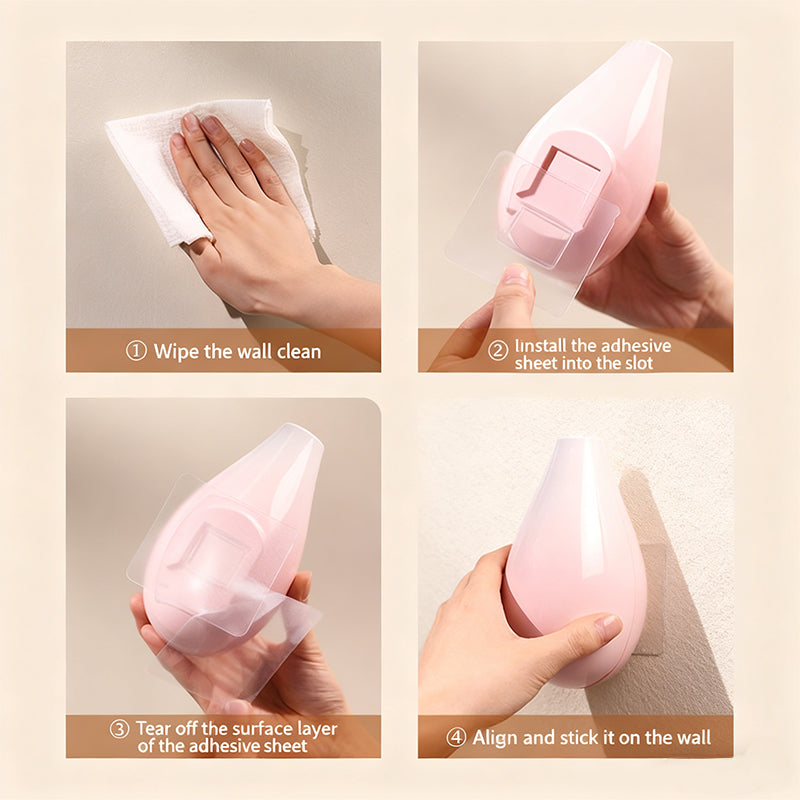 Magnetic Wall-Mounted Toilet Brush – Odor-Free, Easy Clean