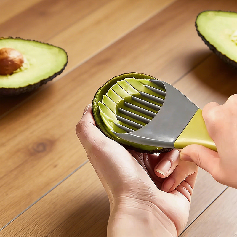 3-in-1 Avocado Tool – Cutter, Pitter & Slicer