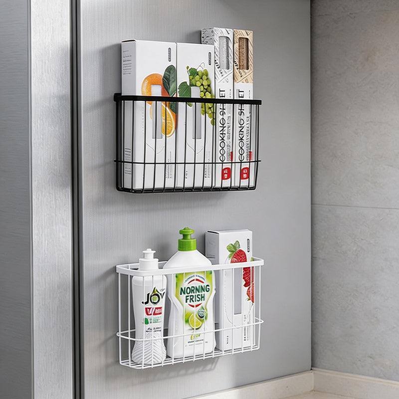 Magnetic Fridge Storage Rack with Strong Full-Back Magnet