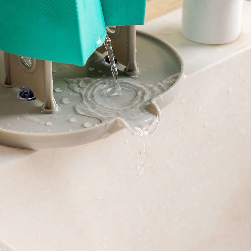 Multifunctional Detachable Glove Draining Rack with Suction Cup