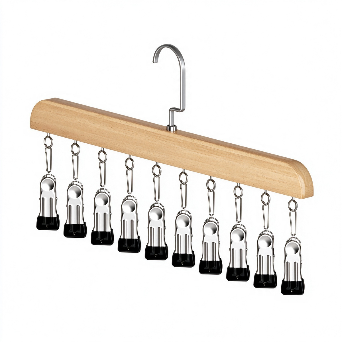 Multi-Clip Clothes Hanger