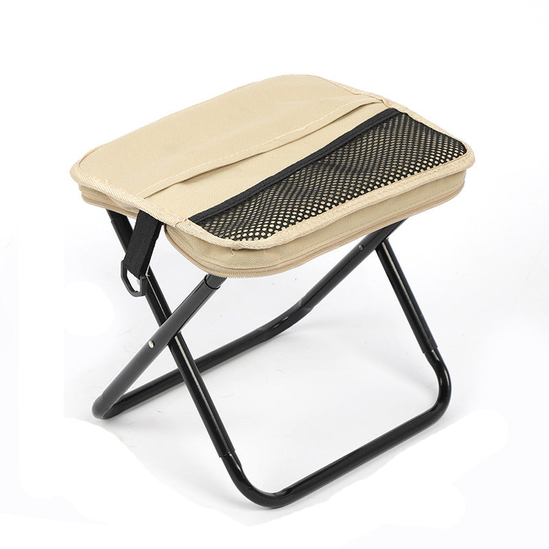Portable Folding Stool with Backpack Design
