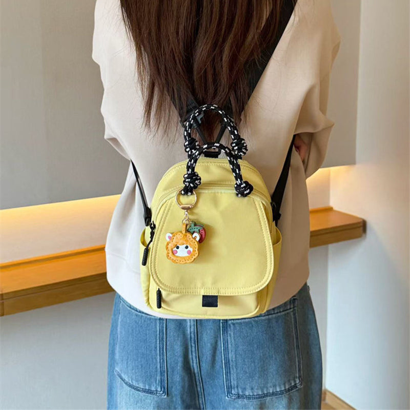 Convertible Mini Backpack – Handheld, Crossbody & Backpack
