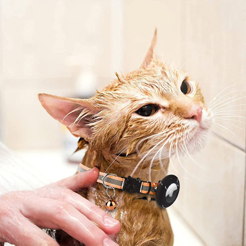 Reflective Waterproof Pet Tracking Collar for AirTag