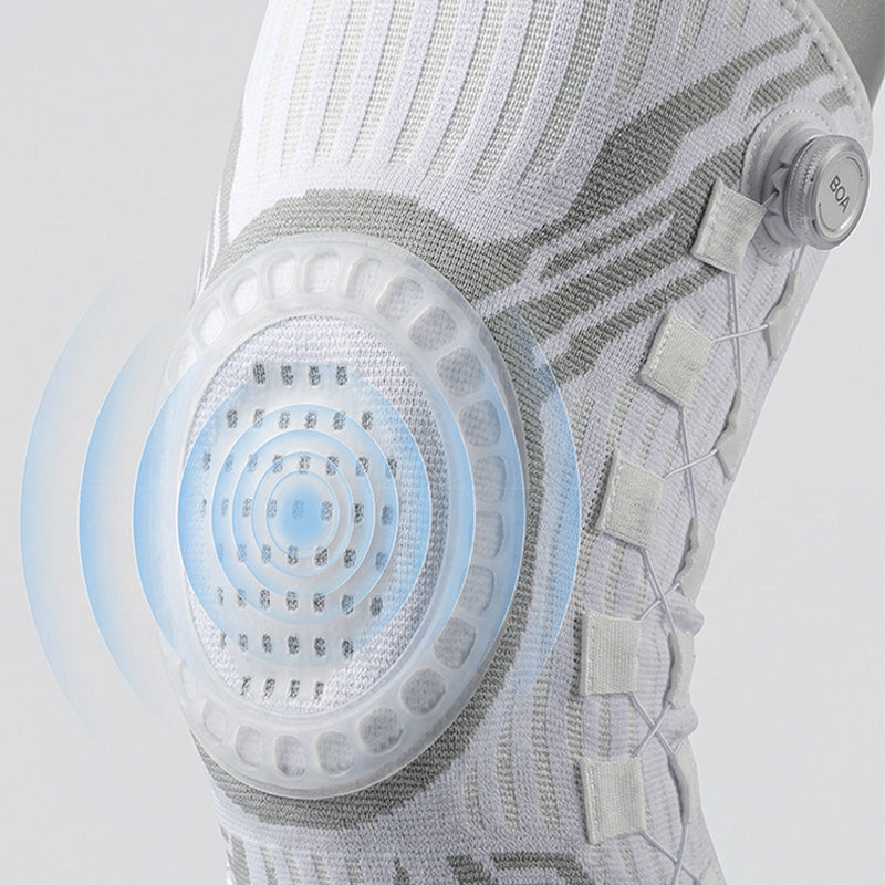 Dial Adjustable Knee Brace with Silicone Cushion Support