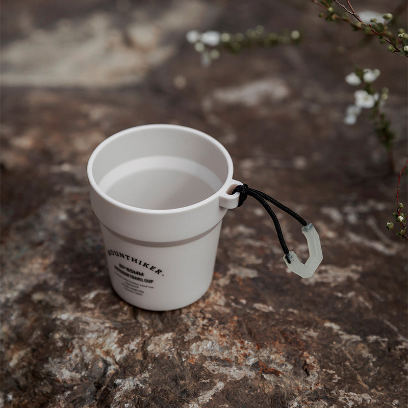 Stackable Camping Cup Set with Glow-in-the-Dark Handles