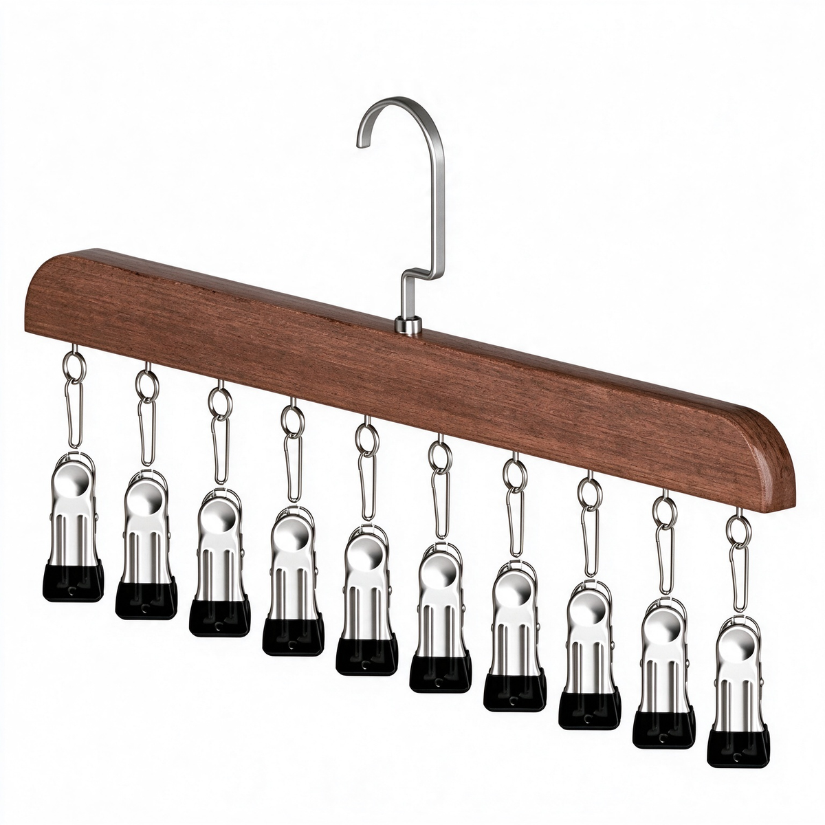 Multi-Clip Clothes Hanger