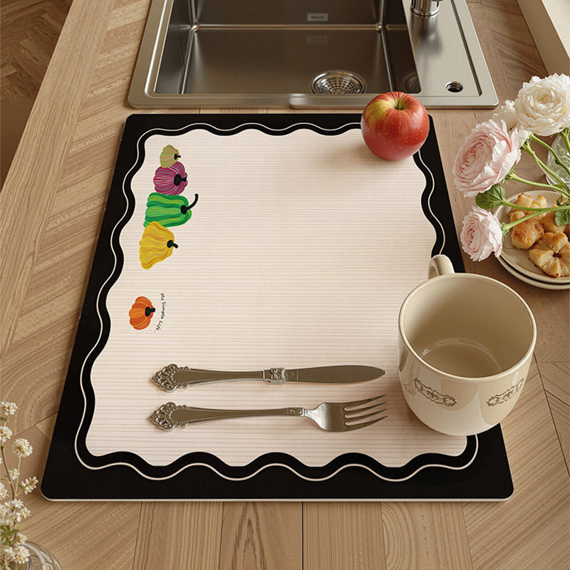 Premium Nappa Leather Quick-Dry Dish Drying Mat