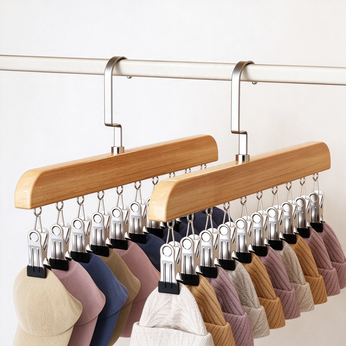 Multi-Clip Clothes Hanger