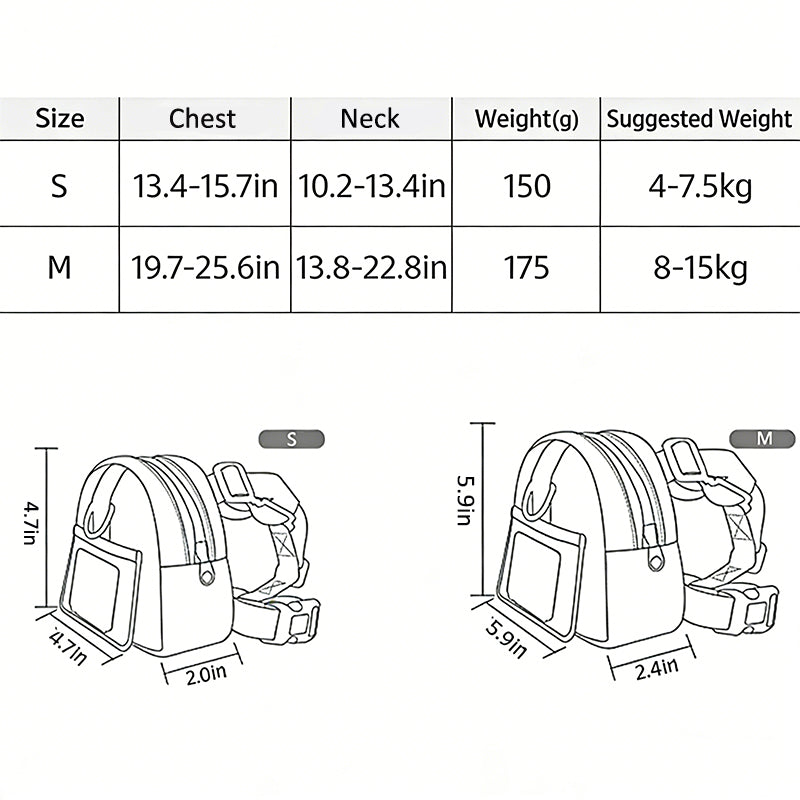 All-in-One Dog Walking Backpack Leash with Storage & Hidden Poop Bag Dispenser