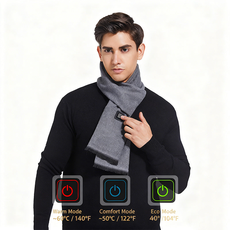 USB Heated Scarf – 3-Level Fast Heating
