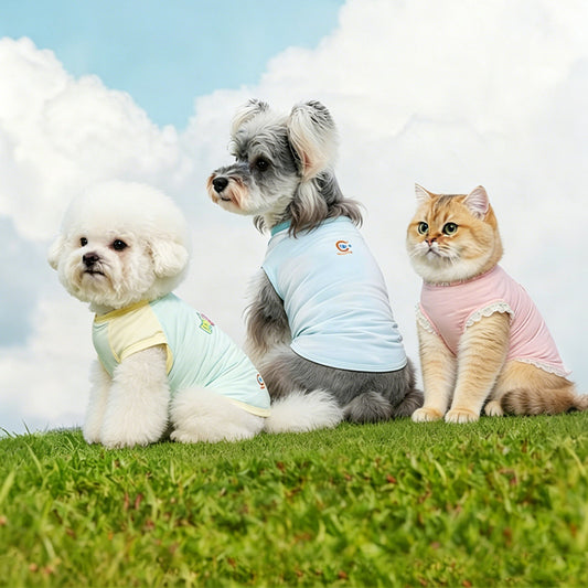 Cooling & UV Protection Pet Shirt with Heat-Responsive Indicator
