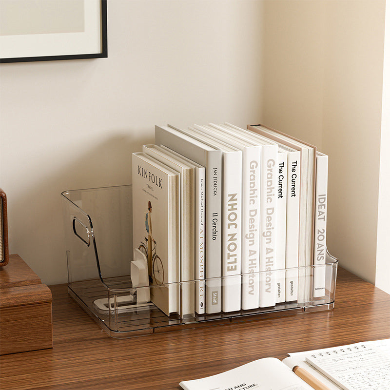 Clear Desktop Book Stand – Adjustable & Anti-Tip