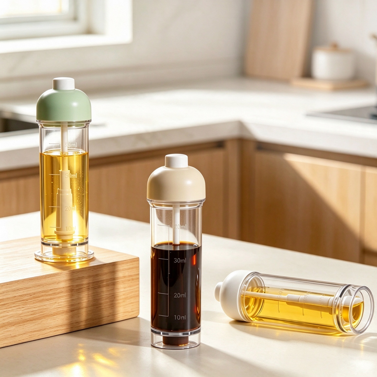 Downward-Spray Oil Dispenser