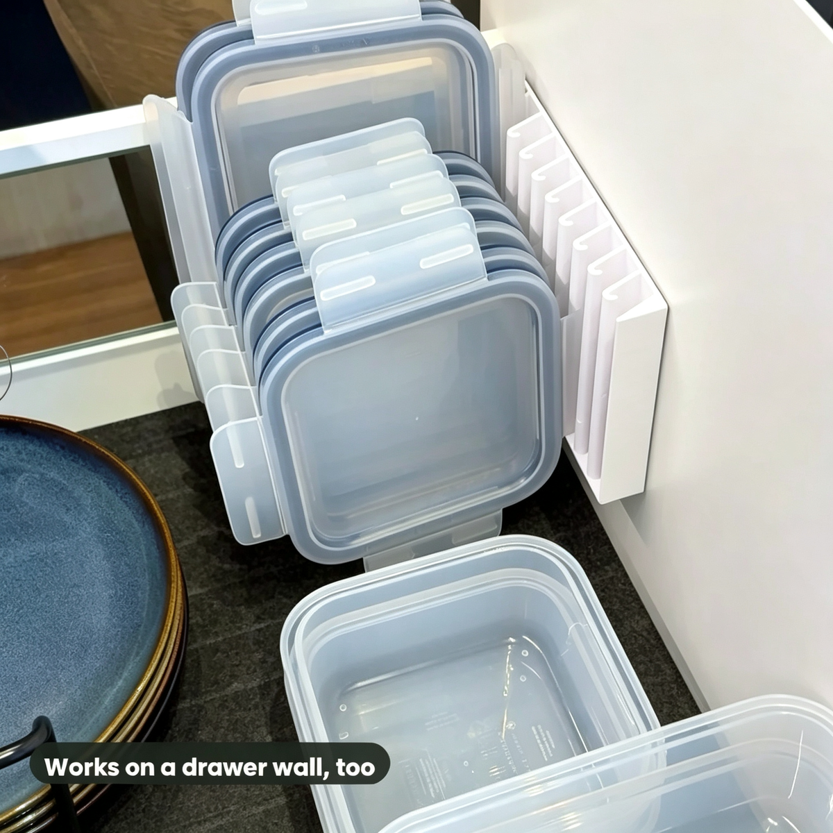 Container Lid Storage Rack