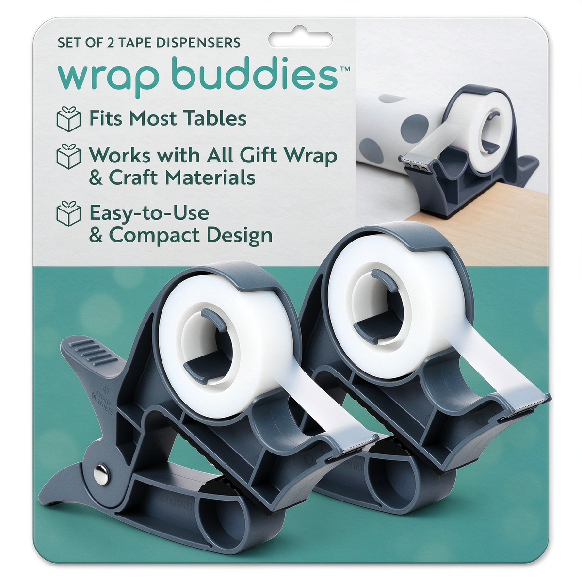 Tabletop Gift Wrapping Tape Dispenser