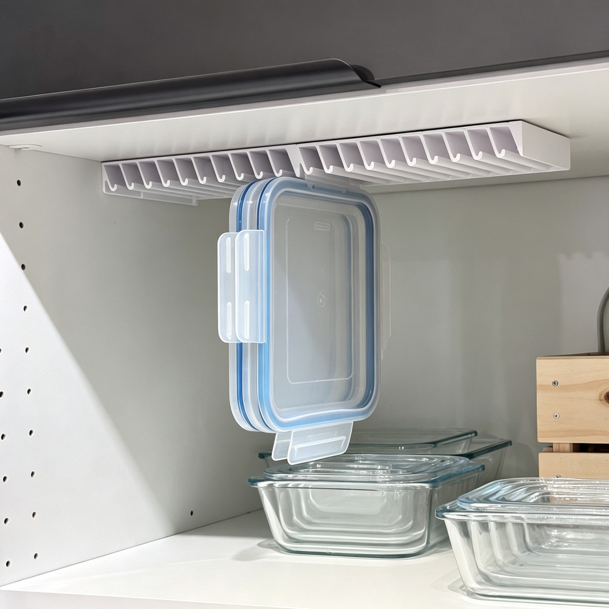 Container Lid Storage Rack