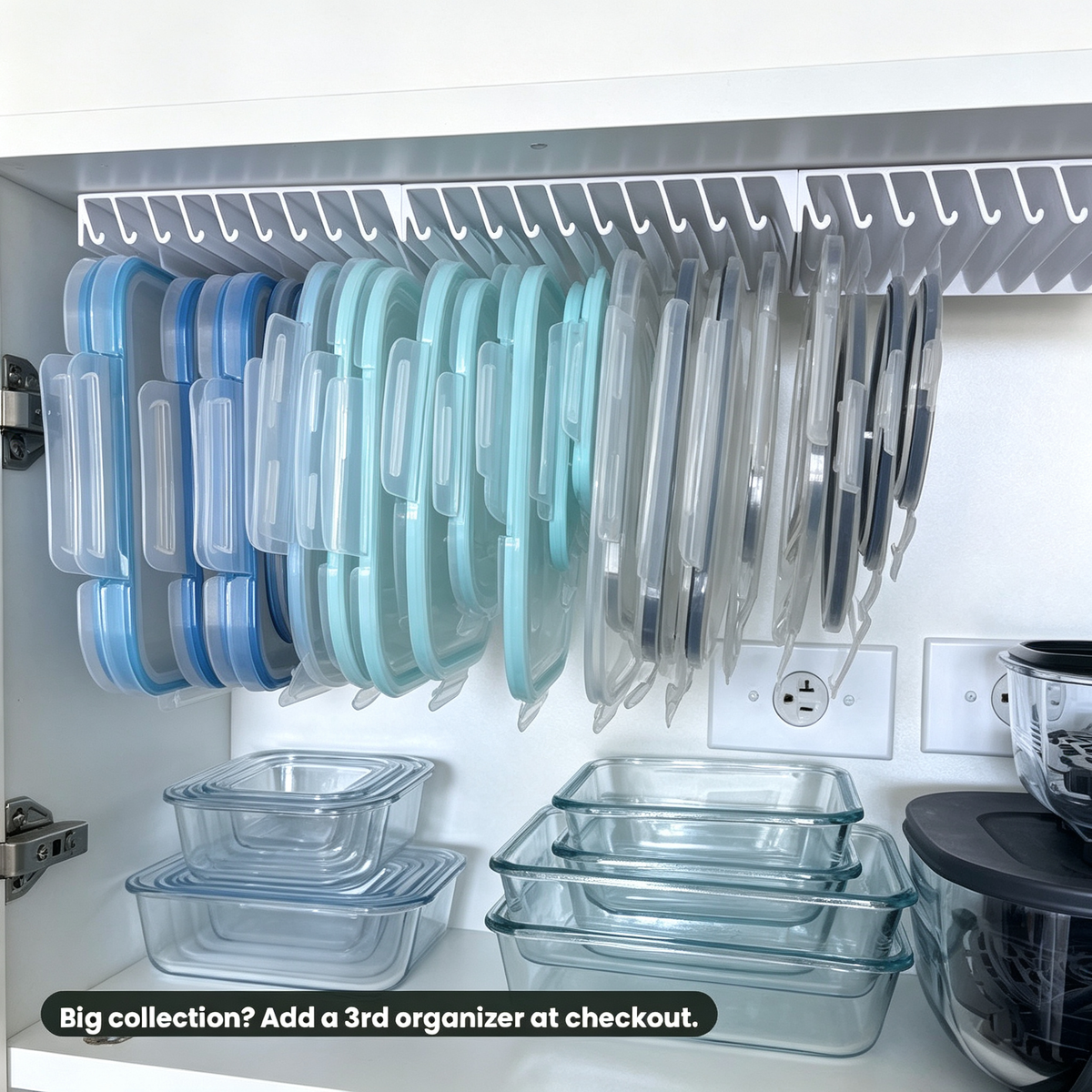 Container Lid Storage Rack