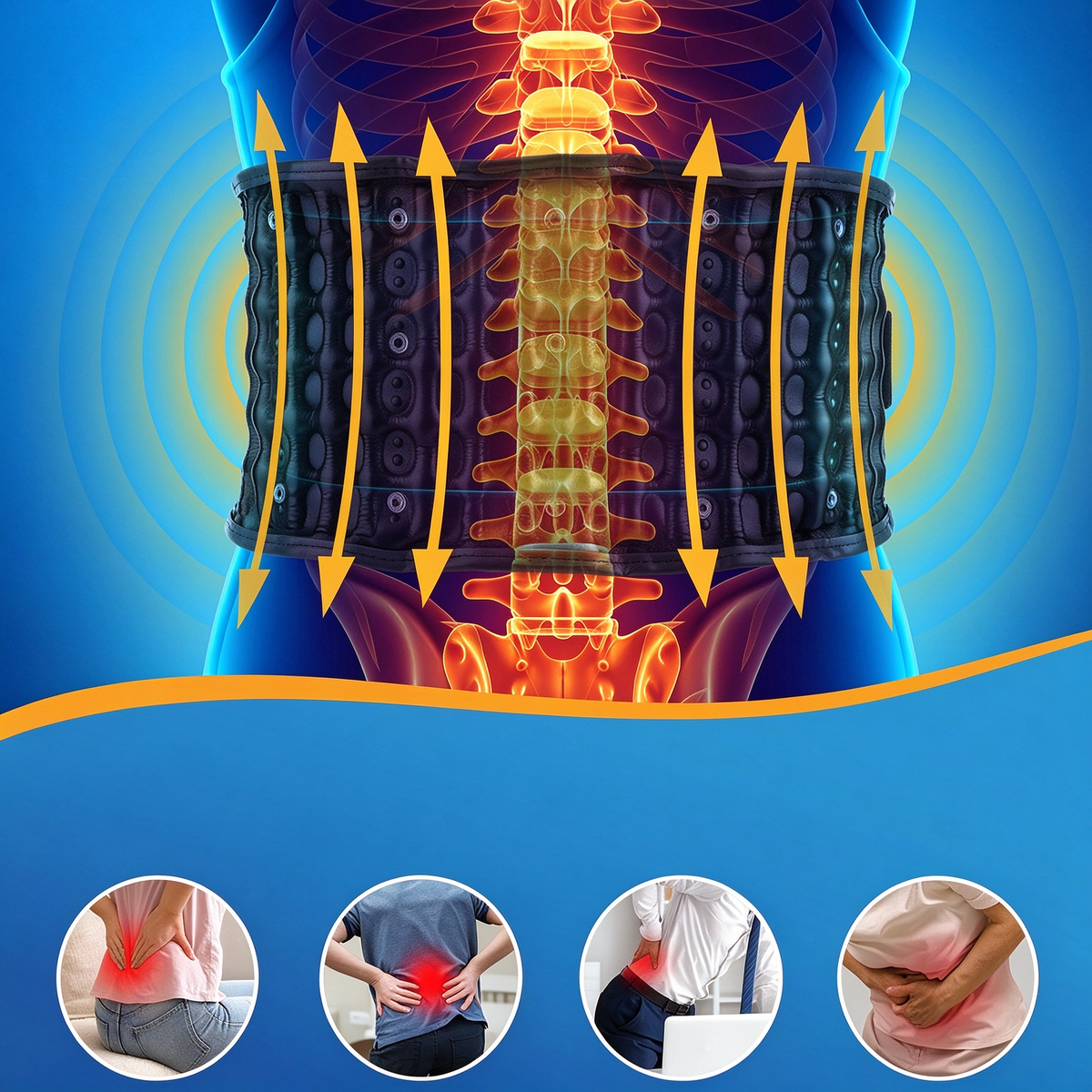 Comfortable Lumbar Support Belt