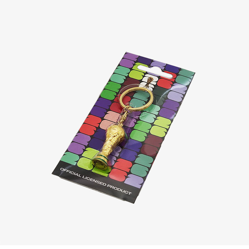 Mini Gold Trophy Keychain for Soccer Fans