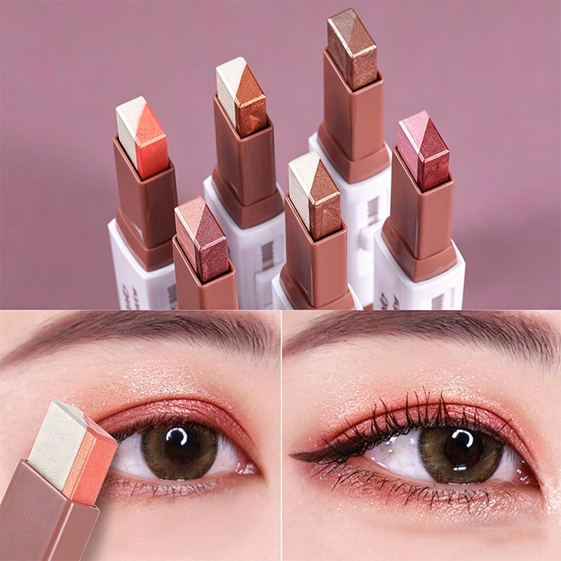 Waterproof Dual-Color Gradient Eyeshadow Stick