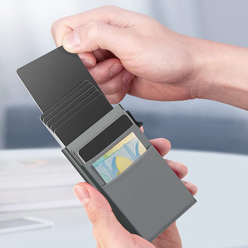 RFID Blocking Pop Up Card Holder Wallet