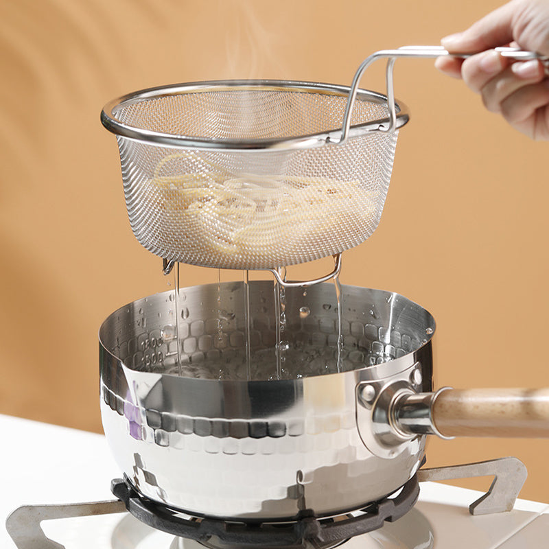 Stainless Steel Large Capacity Deep Mesh Strainer Ladle