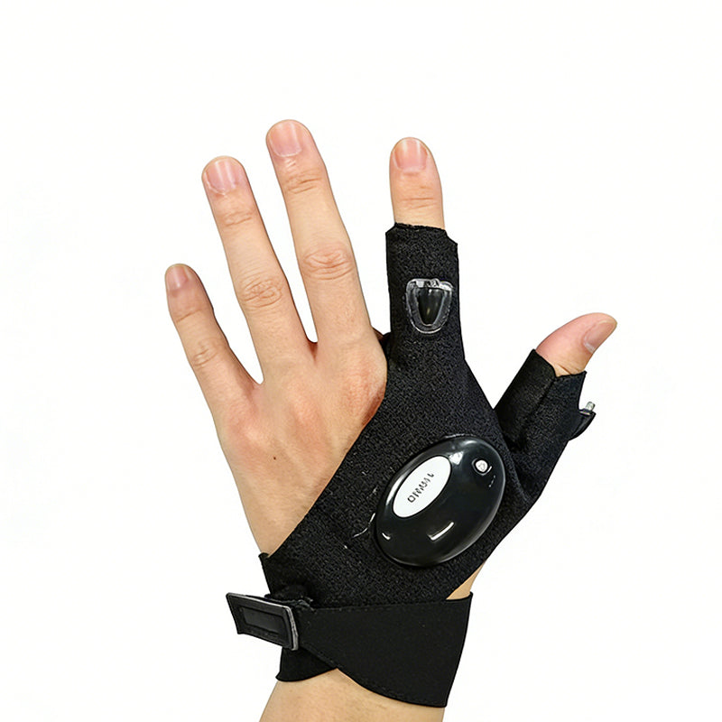 Waterproof LED Work Gloves – Long Battery, Fits All Hands