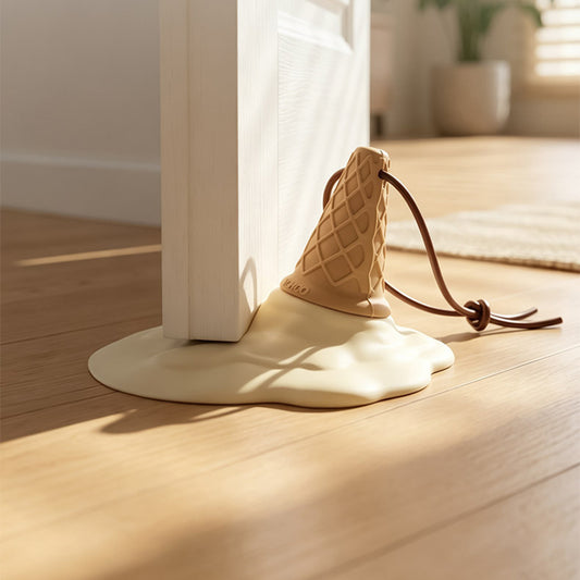 Cute Ice Cream Door Stop – Strong Suction Floor Stopper