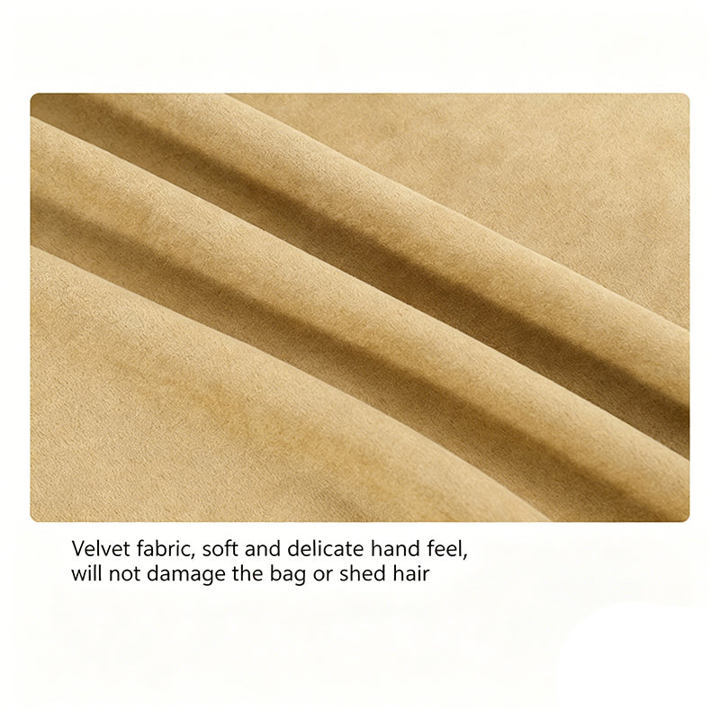 Velvet Dust Bag with Clear Window for Handbags
