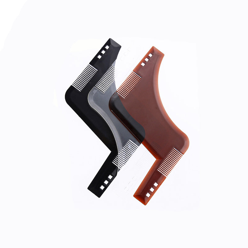 Professional Beard Shaping Template Comb with Dual-Sided Teeth
