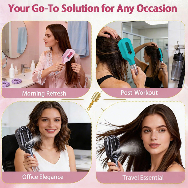 2-in-1 Mist Spray Hair Brush