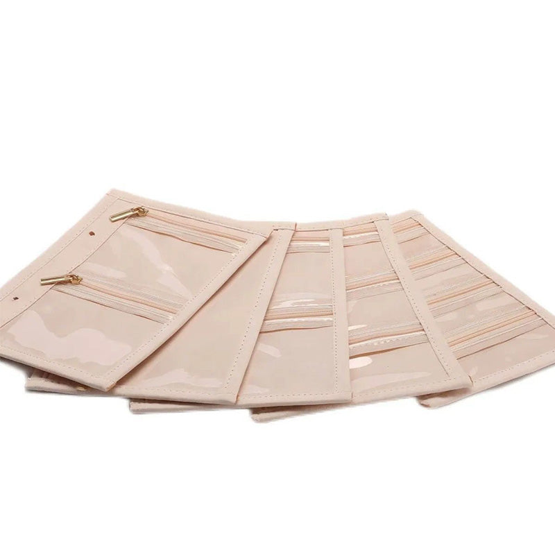 Elegant Jewelry Roll Bag – Quilted Travel Organizer for Necklaces, Rings & Bracelets