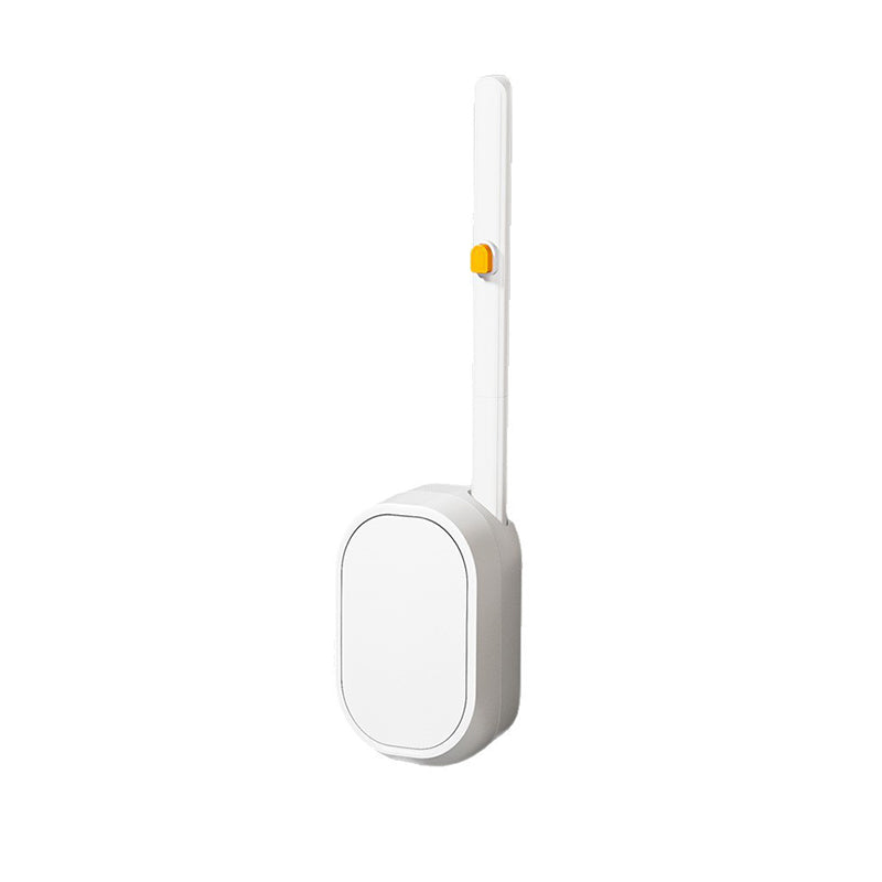 Toilet Brush Set with Disposable Heads and Built-in Cleaner