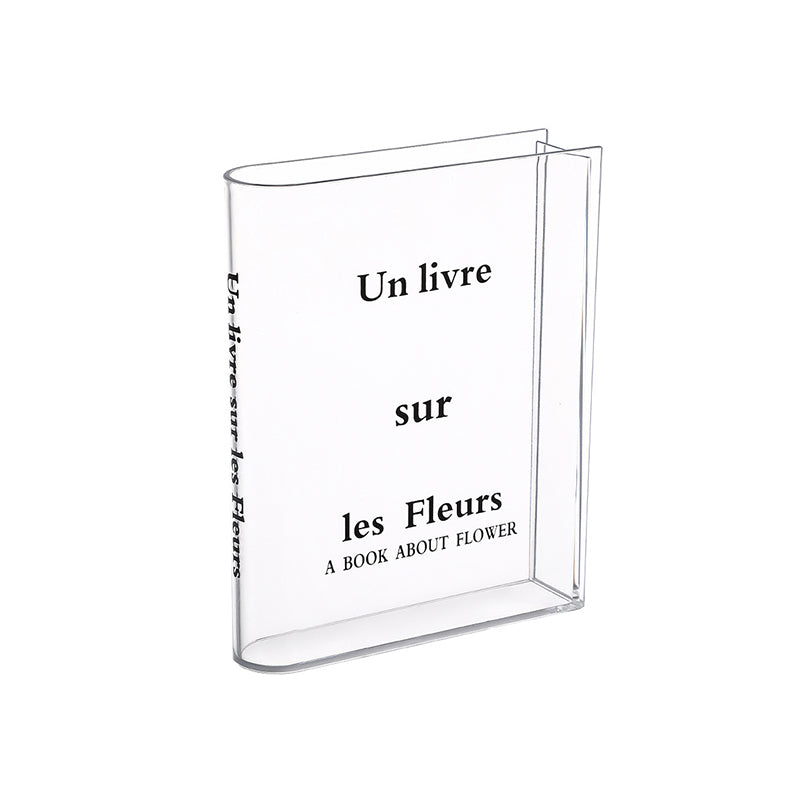 Book-Shaped Acrylic Flower Vase
