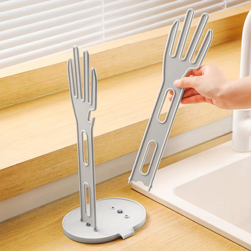 Multifunctional Detachable Glove Draining Rack with Suction Cup