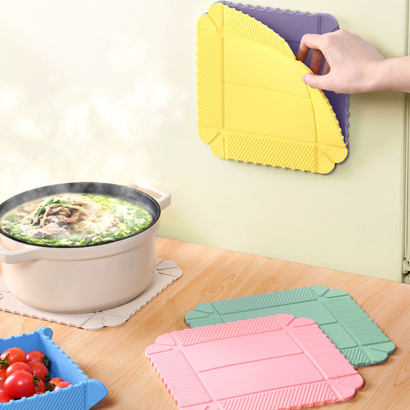 Magnetic Foldable Silicone Mat – Cutting Board, Trivet & Storage Box