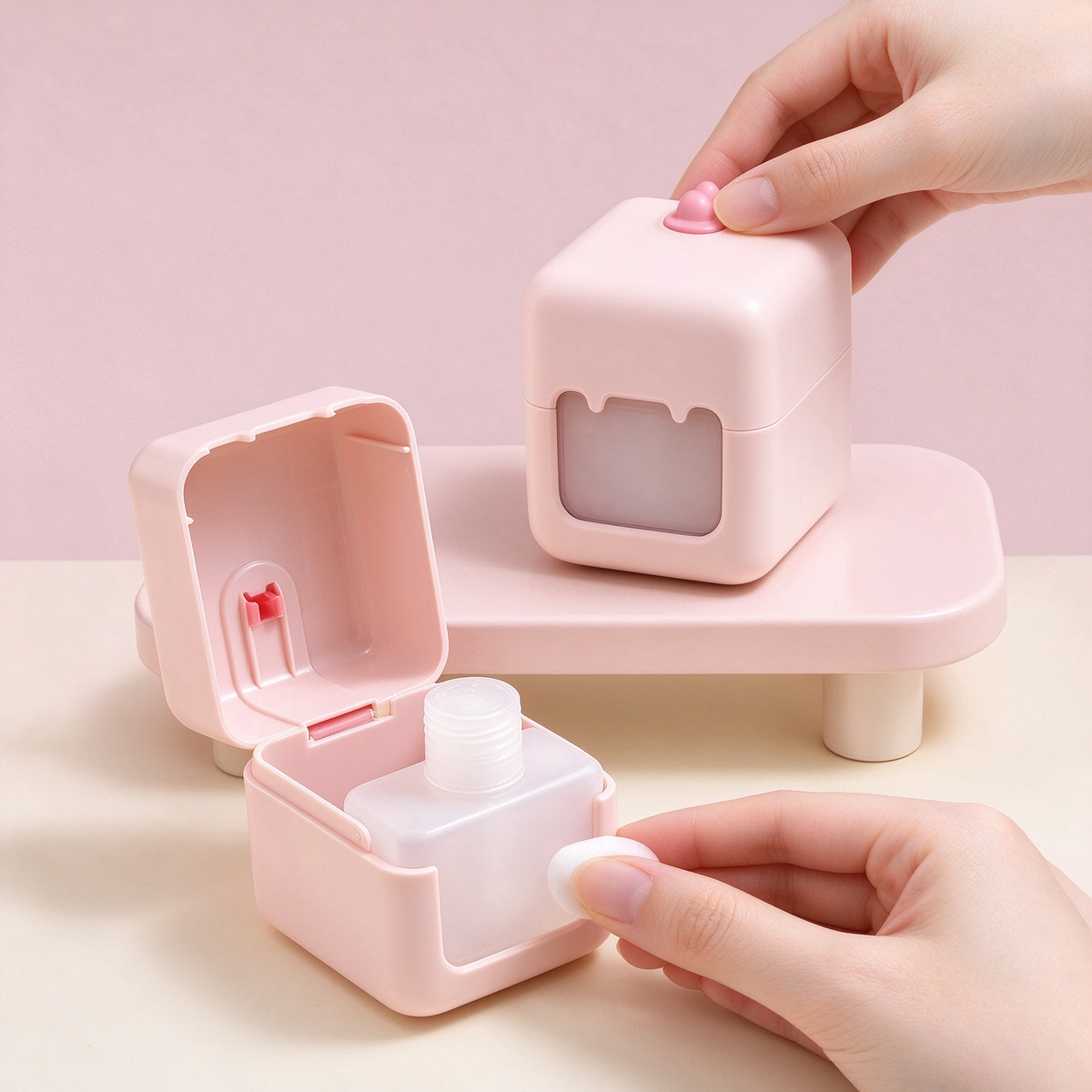 Portable Makeup Remover Case(3-Piece Set)